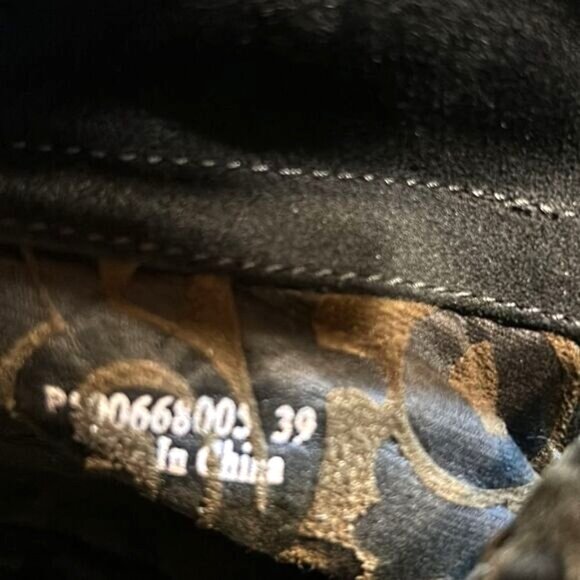 Fly London Black Suede Wedge Ankle Boots With Side Zipper - Picture 7 of 8